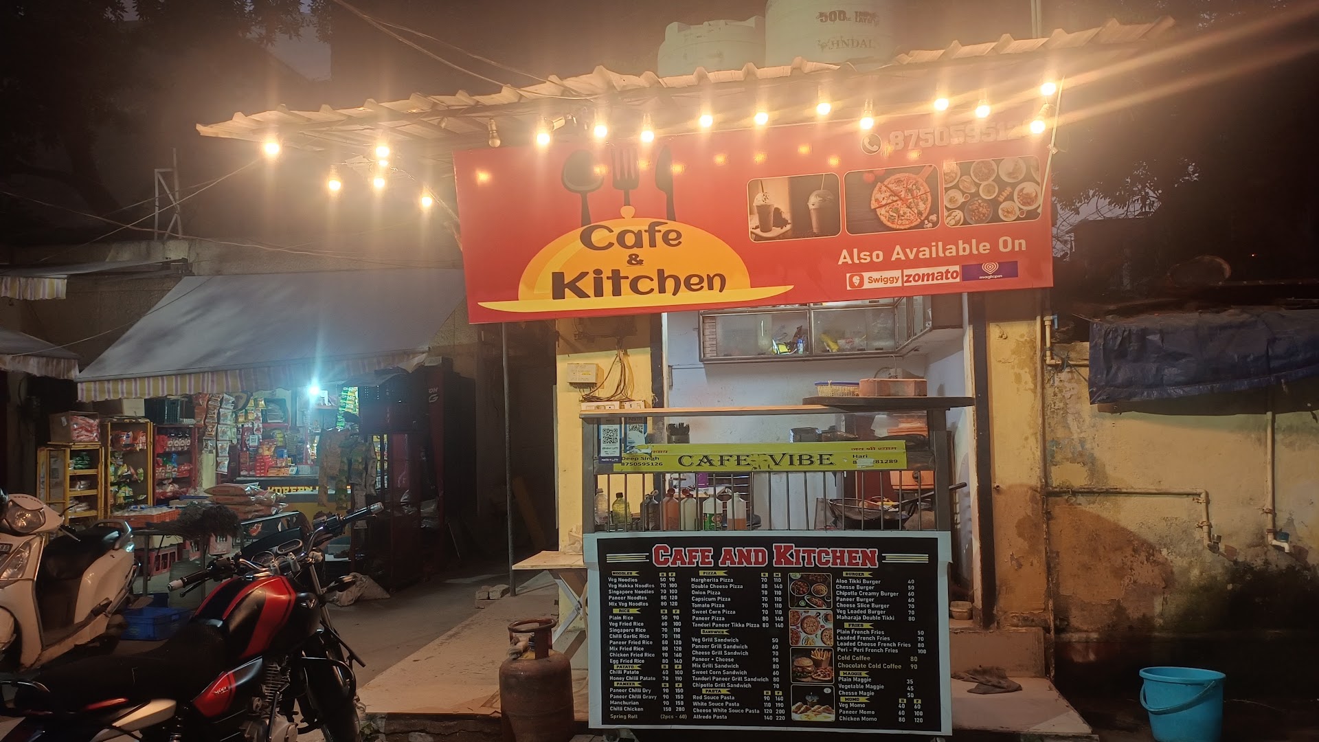 Cafe and kitchen