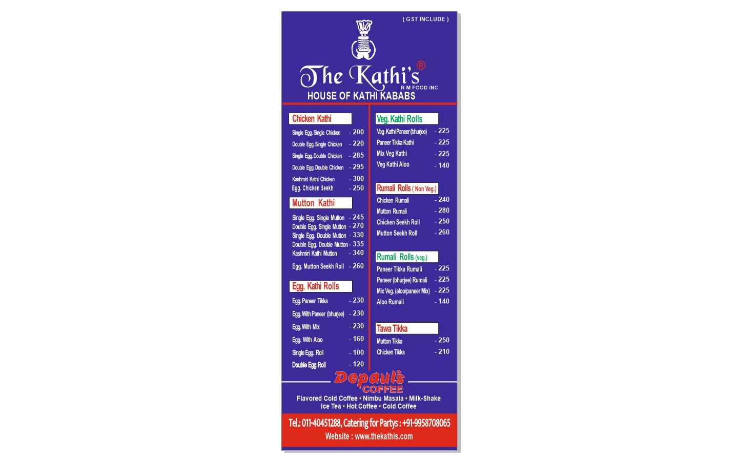 The Kathi's - House of Kathi Kababs