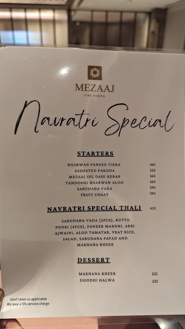 MEZAAJ FINE DINING RESTAURANT